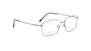 Image 2 of Grey Square Eyeglasses for Men from Stepper Available at Titan Eye+