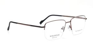 Image 2 of Brown Phantos Semi-rimmed Eyeglasses for Men from Stepper Available at Titan Eye+