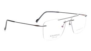 Image 2 of Brown Square Eyeglasses for Men from Stepper Available at Titan Eye+