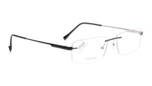 Image 2 of Black Square Eyeglasses for Men from Stepper Available at Titan Eye+