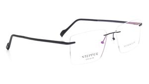 Image 2 of Blue Square Eyeglasses for Men from Stepper Available at Titan Eye+