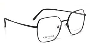Image 2 of Black Hexagon Eyeglasses for Men from Stepper Available at Titan Eye+