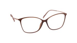 Image 2 of Brown Square Rimmed Eyeglasses for Women from Silhouette Available at Titan Eye+