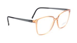 Image 2 of Orange Square Eyeglasses for Women from Silhouette Available at Titan Eye+