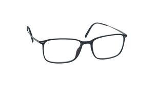Image 2 of Black Rectangle Rimmed Eyeglasses for Men and Women from Silhouette Available at Titan Eye+