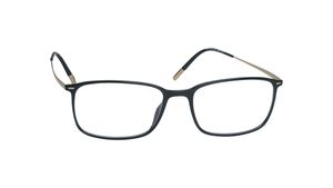 Image 2 of Black Rectangle Rimmed Eyeglasses for Men and Women from Silhouette Available at Titan Eye+