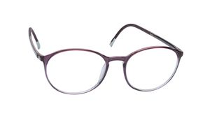 Image 2 of Purple Oval Eyeglasses for Men from Silhouette Available at Titan Eye+