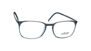 Image 2 of Blue Square Eyeglasses for Men and Women from Silhouette Available at Titan Eye+