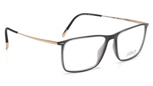 Image 2 of Grey Rectangle Eyeglasses for Men and Women from Silhouette Available at Titan Eye+