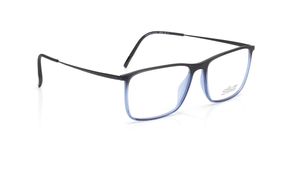 Image 2 of Black Rectangle Rimmed Eyeglasses for Men and Women from Silhouette Available at Titan Eye+
