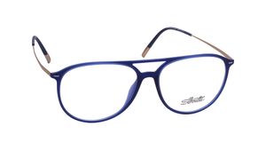 Image 2 of Blue Aviator Rimmed Eyeglasses for Men and Women from Silhouette Available at Titan Eye+