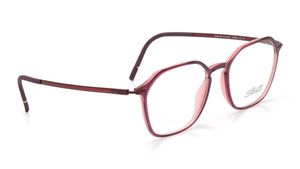 Image 2 of Brugundy Hexagon Eyeglasses for Unisex from Silhouette Available at Titan Eye+
