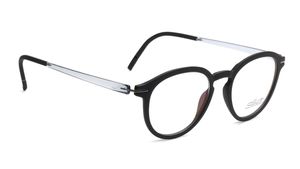 Image 2 of Black Oval Eyeglasses for Men and Women from Silhouette Available at Titan Eye+