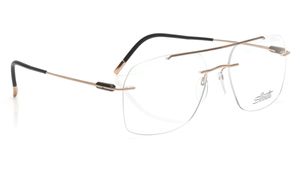 Image 2 of Gold Hexagon Eyeglasses for Men from Silhouette Available at Titan Eye+