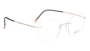 Image 2 of Rose Gold Geometric Eyeglasses for Men from Silhouette Available at Titan Eye+