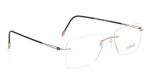 Image 2 of Gold Rectangle Eyeglasses for Men from Silhouette Available at Titan Eye+