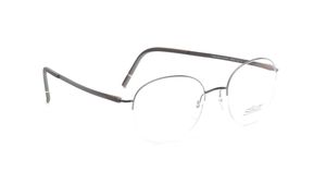Image 2 of Grey Oval Eyeglasses for Men and Women from Silhouette Available at Titan Eye+