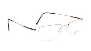 Image 2 of Gold Rectangle Eyeglasses for Men from Silhouette Available at Titan Eye+