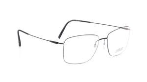 Image 2 of Black Rectangle Eyeglasses for Men and Women from Silhouette Available at Titan Eye+