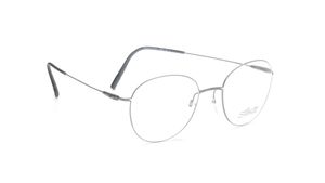 Image 2 of Grey Oval Eyeglasses for Men and Women from Silhouette Available at Titan Eye+