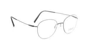 Image 2 of Black Oval Eyeglasses for Men and Women from Silhouette Available at Titan Eye+