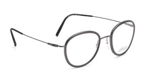 Image 2 of Gunmetal Oval Eyeglasses for Men and Women from Silhouette Available at Titan Eye+