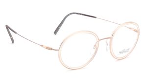 Image 2 of Rose Gold Oval Eyeglasses for Men and Women from Silhouette Available at Titan Eye+
