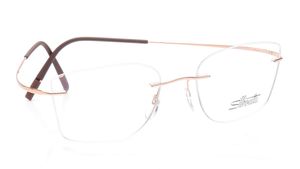 Image 2 of Butterfly Rose Gold Rim Less Eyeglasses for Women from Silhouette Available at Titan Eye+