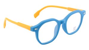 Image 2 of Blue Hexagon Eyeglasses for Kids from SeeSaw Available at Titan Eye+