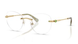 Image 2 of Gold Phantos Eyeglasses for Women from Swarovski Available at Titan Eye+