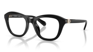 Image 2 of Black CatEye Eyeglasses for Women from Swarovski Available at Titan Eye+