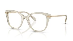 Image 2 of Brown Square Eyeglasses for Women from Swarovski Available at Titan Eye+