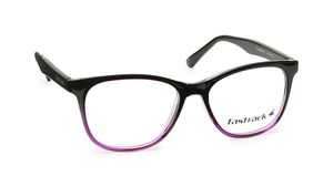 Image 2 of Black Square Eyeglasses for Men and Women from Fastrack Available at Titan Eye+