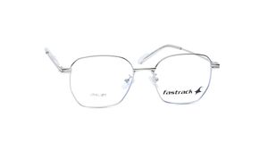 Image 2 of Silver Square Unisex Eyeglasses ( FT1376UFM2MSLV|53) from Fastrack Available at Titan Eye+