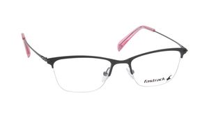 Image 2 of Black CatEye Semi-Rimmed Eyeglasses(FT1411WHFM2SBKV) from Fastrack Available at Titan Eye+