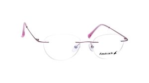 Image 2 of CatEye Rimless Women Eyeglasses(FT1437WRS2PLV|49) from Fastrack Available at Titan Eye+