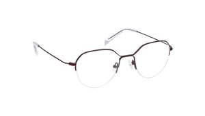 Image 2 of Red Square Semi Rimmed Eyeglasses for Women from Fastrack Available at Titan Eye+