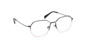 Image 2 of Grey Square Semi-Rimmed Eyeglasses for Men and Women from Fastrack Available at Titan Eye+