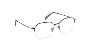 Image 2 of Black Square Semi-Rimmed Eyeglasses (FT1444UHM4MBKV|53) from Fastrack Available at Titan Eye+