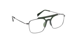 Image 2 of Grey Square Rimmed Eyeglasses (FT1446MFM2MGUV|53) from Fastrack Available at Titan Eye+