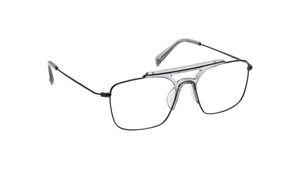 Image 2 of Black Square Rimmed Eyeglasses (FT1446MFM3MBKV|53) from Fastrack Available at Titan Eye+