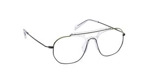 Image 2 of Black Square Rimmed Eyeglasses (FT1447MFM1MBKV|53) from Fastrack Available at Titan Eye+