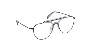 Image 2 of Black Aviator Eyeglasses for Men from Fastrack Available at Titan Eye+