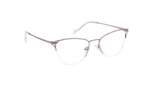 Image 2 of Pink CatEye Semi Rimmed Eyeglasses for Women from Fastrack Available at Titan Eye+