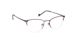Image 2 of Purple CatEye Semi Rimmed Eyeglasses for Women from Fastrack Available at Titan Eye+