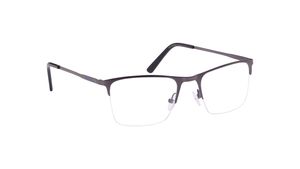 Image 2 of Gun metal Wayfarer Semi-Rimmed Eyeglasses for Men from Fastrack Available at Titan Eye+
