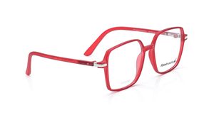 Image 2 of Red Geometric Rimmed Eyeglasses for Men and Women from Fastrack Available at Titan Eye+