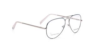 Image 2 of Silver Aviator Eyeglasses for Men from Fastrack Available at Titan Eye+