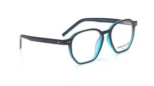 Image 2 of Blue Geometric Computer Glasses for Men and Women from Tees By Fastrack Available at Titan Eye+