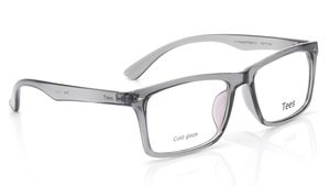 Image 2 of Grey Rectangle Eyeglasses for Men and Women from Tees By Fastrack Available at Titan Eye+